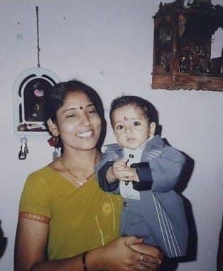 Suraj Singh as a baby